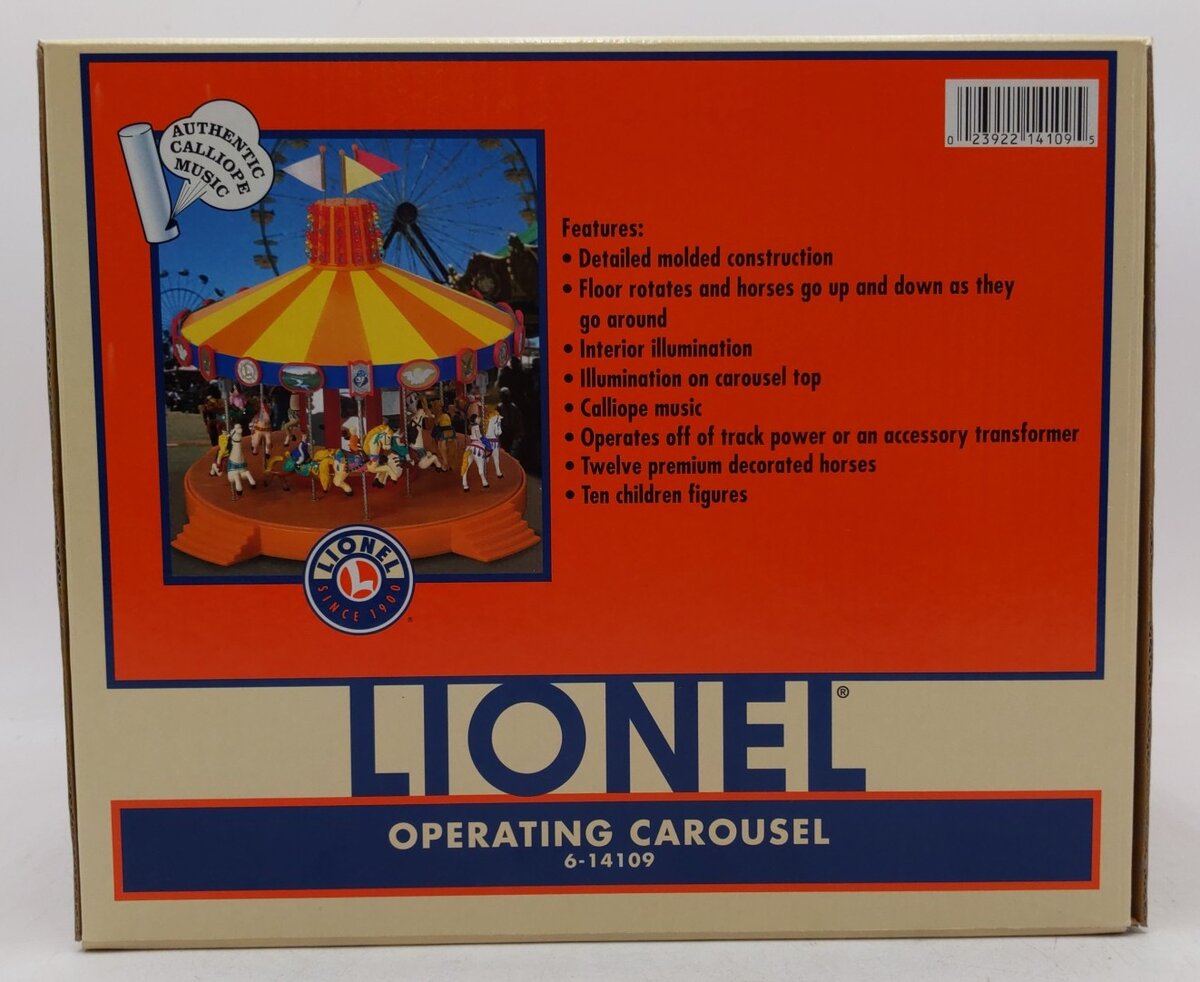 Lionel 6-14109 Operating Circus Carousel LN/Box