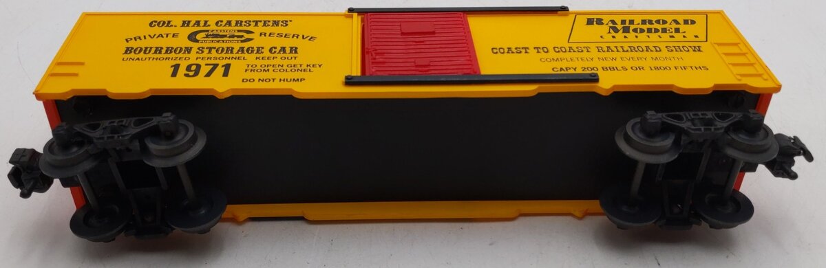 KMT 1971 O Gauge Col. Hal Carstens Private Reserve Bourbon Storage Boxcar LN/Box