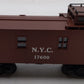 Lionel 6-17600 O Gauge New York Central Woodside Illuminated Caboose #17600 LN/Box