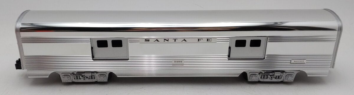 Lionel 6-19109 O Gauge Santa Fe Aluminum Baggage Car #3400 EX/Box