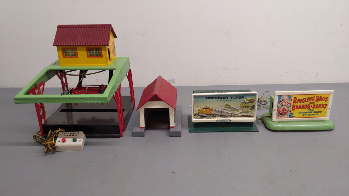 American Flyer Assorted Buildings And Billboards [4] VG