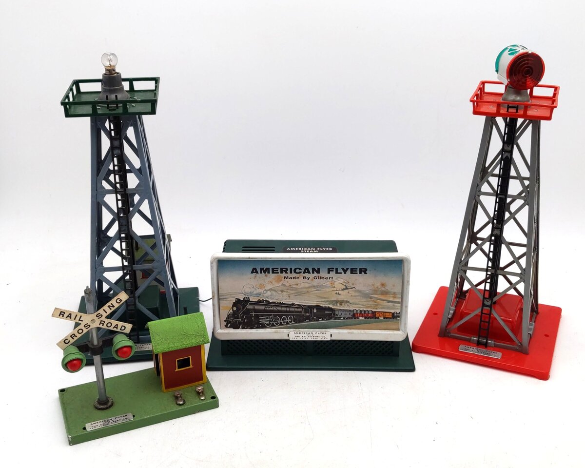 American Flyer S Gauge Assorted PW Track Accessories: 568, 759, 769, 23769 [4] EX