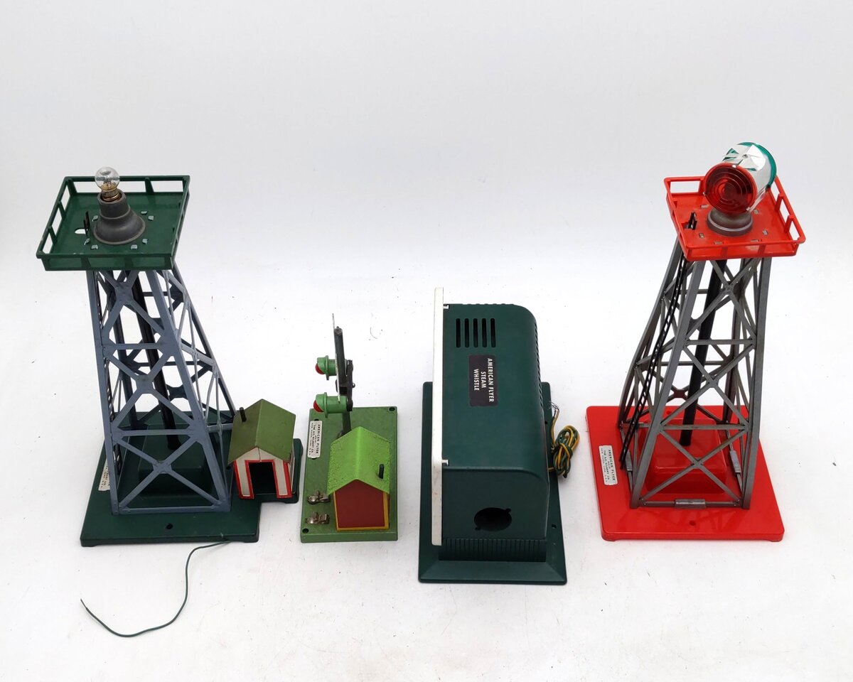 American Flyer S Gauge Assorted PW Track Accessories: 568, 759, 769, 23769 [4] EX