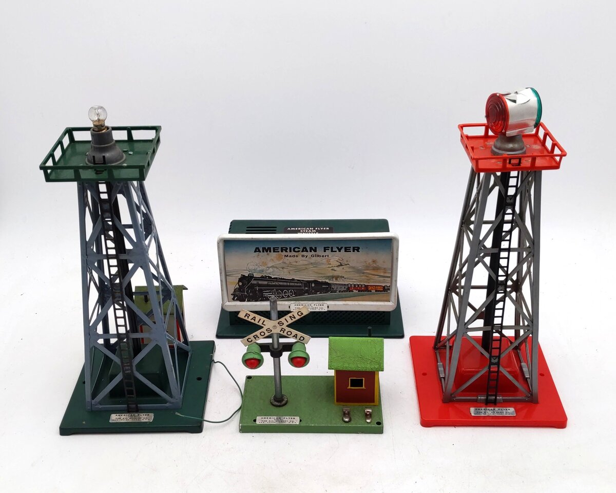 American Flyer S Gauge Assorted PW Track Accessories: 568, 759, 769, 23769 [4] EX