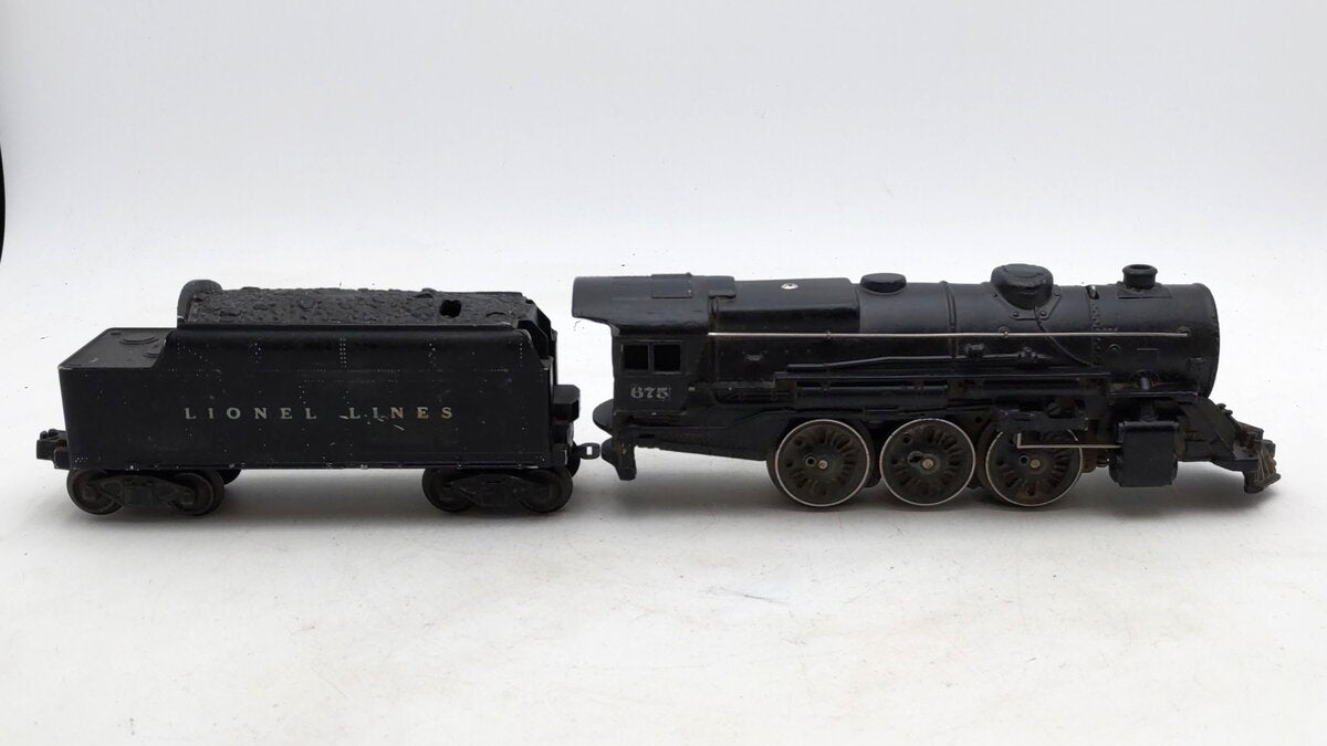 Lionel 675 Vintage O 2-6-2 Prairie Die-Cast Steam Locomotive and 6466W Tender