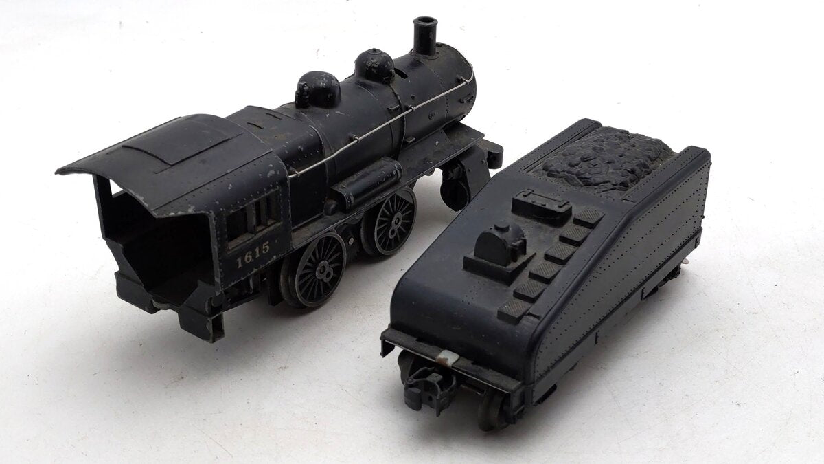 Lionel 1615 Vintage O 0-4-0 Die-Cast Steam Switcher Locomotive & Tender