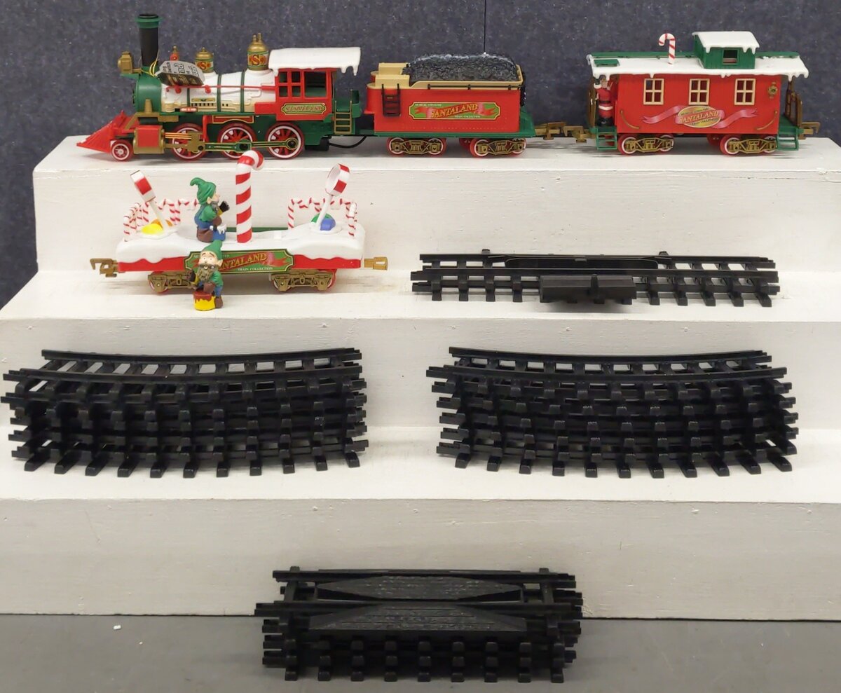 New Bright 1181WG Santaland Collection G Gauge Steam Train Set VG/Box