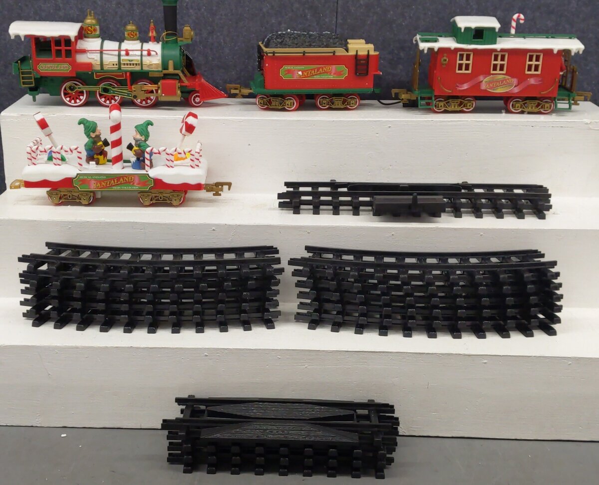 New Bright 1181WG Santaland Collection G Gauge Steam Train Set VG/Box