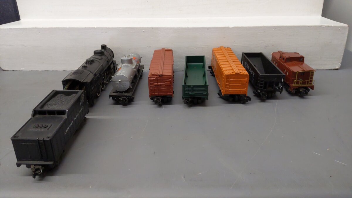 American Flyer K5423T Vintage S Mountaineer Freight: 283 942 925 940 923 931 930 VG/Box