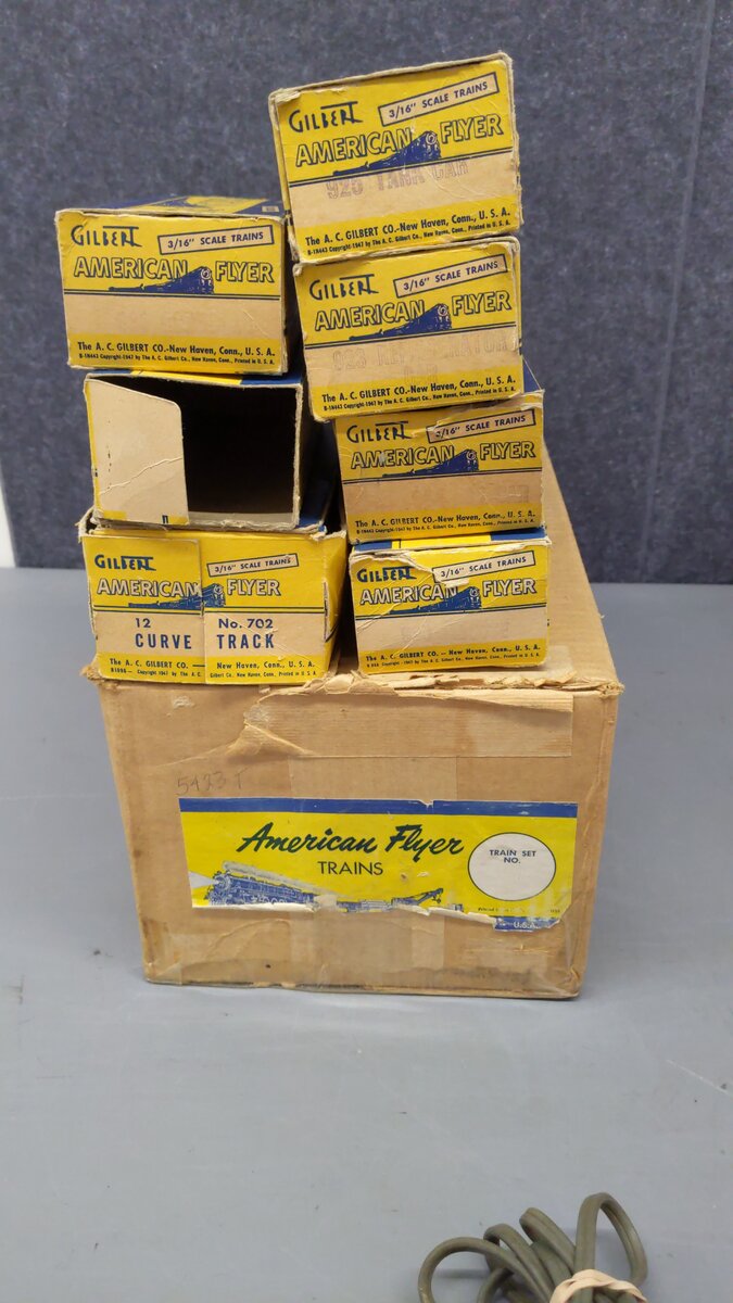 American Flyer K5423T Vintage S Mountaineer Freight: 283 942 925 940 923 931 930 VG/Box