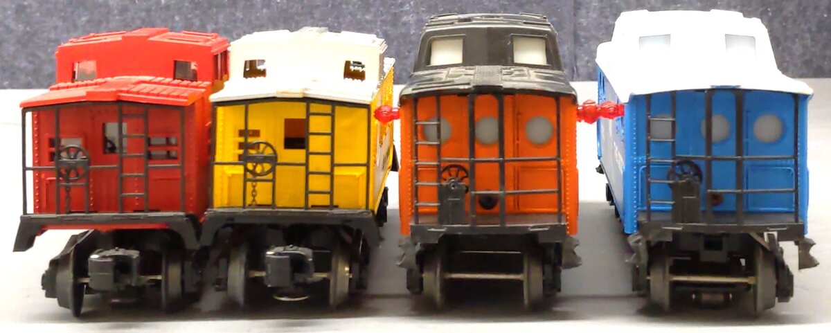 Lionel O Gauge Assorted Cabooses: 9180, 9161, 36825, C-9381 [4] VG