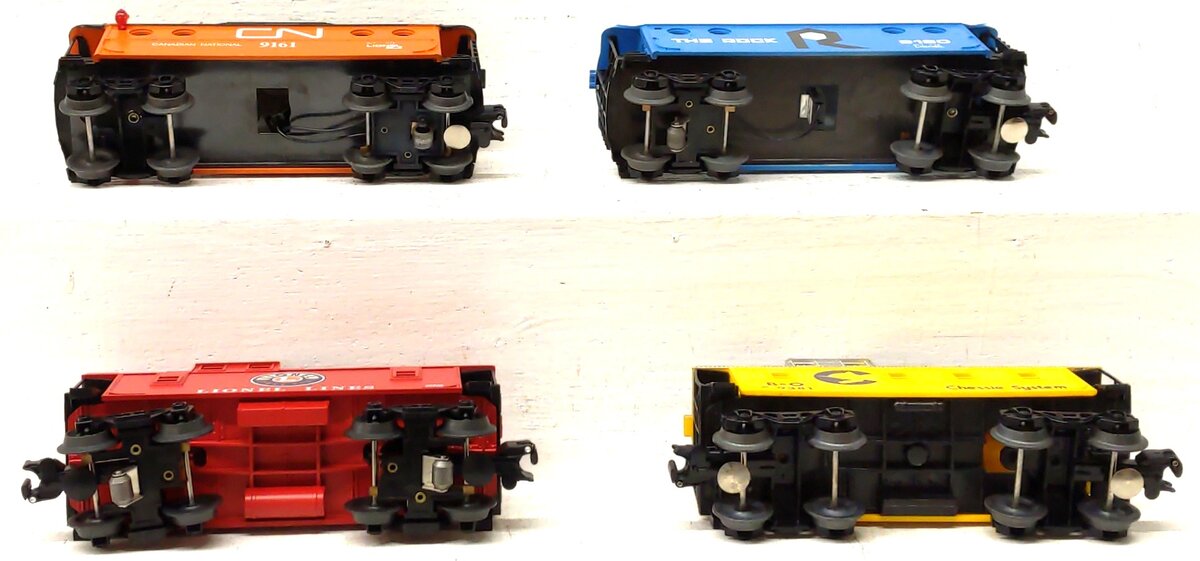 Lionel O Gauge Assorted Cabooses: 9180, 9161, 36825, C-9381 [4] VG