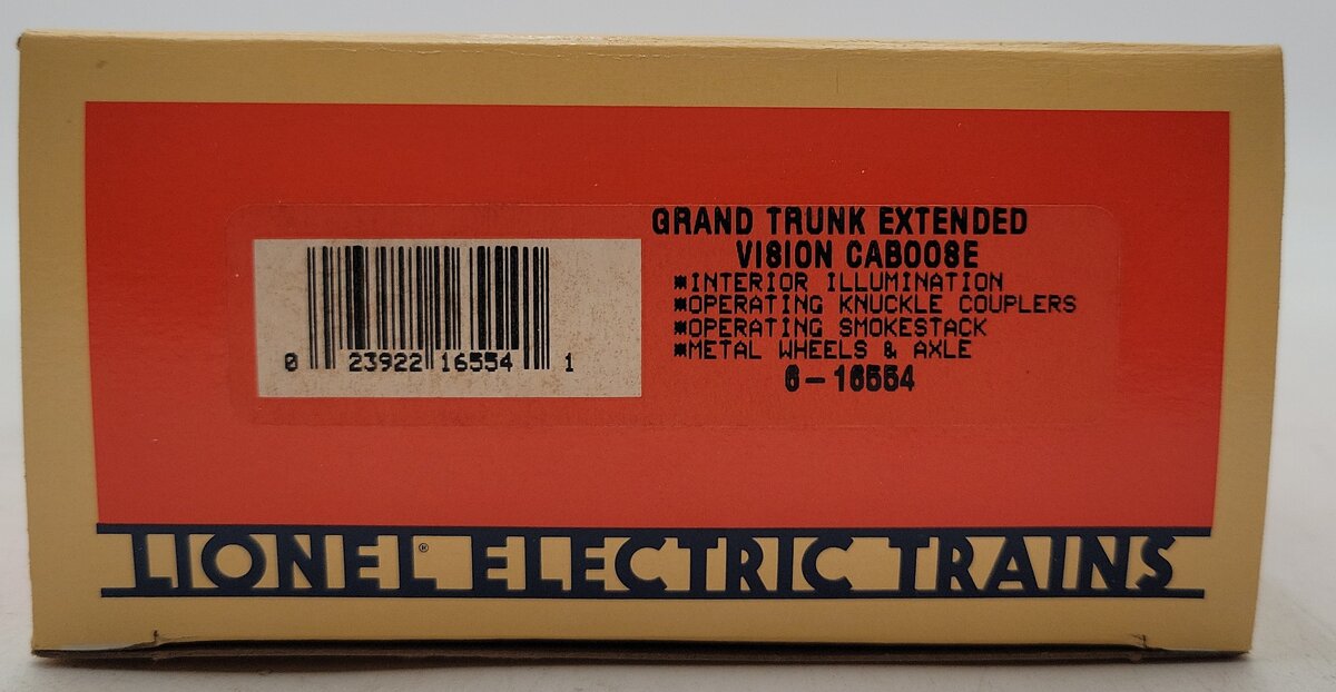 Lionel 6-16554 O Gauge Grand Trunk Extended-Vision Caboose #79052 EX/Box