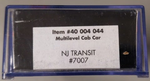 Atlas 40004044 N Scale NJ Transit Multi-Levil Cab Car #7007