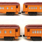 Lionel O Gauge Assorted Passenger Cars: 9500, 9511, 9502, 9506 [4] VG