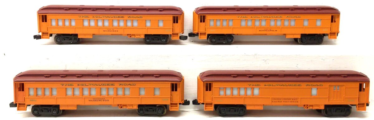 Lionel O Gauge Assorted Passenger Cars: 9500, 9511, 9502, 9506 [4] VG