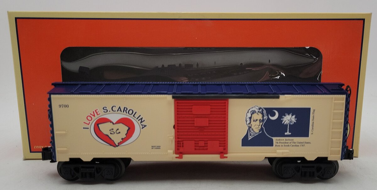 Lionel 6-19987 O Gauge I Love South Carolina Boxcar EX/Box