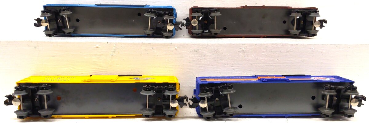 Lionel O Gauge Assorted Boxcars: 9783, 9781, 9782, 9786 [4] VG