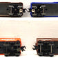 Lionel O Gauge Assorted Boxcars: 9789, 9037, 9040, 9757 [4] EX