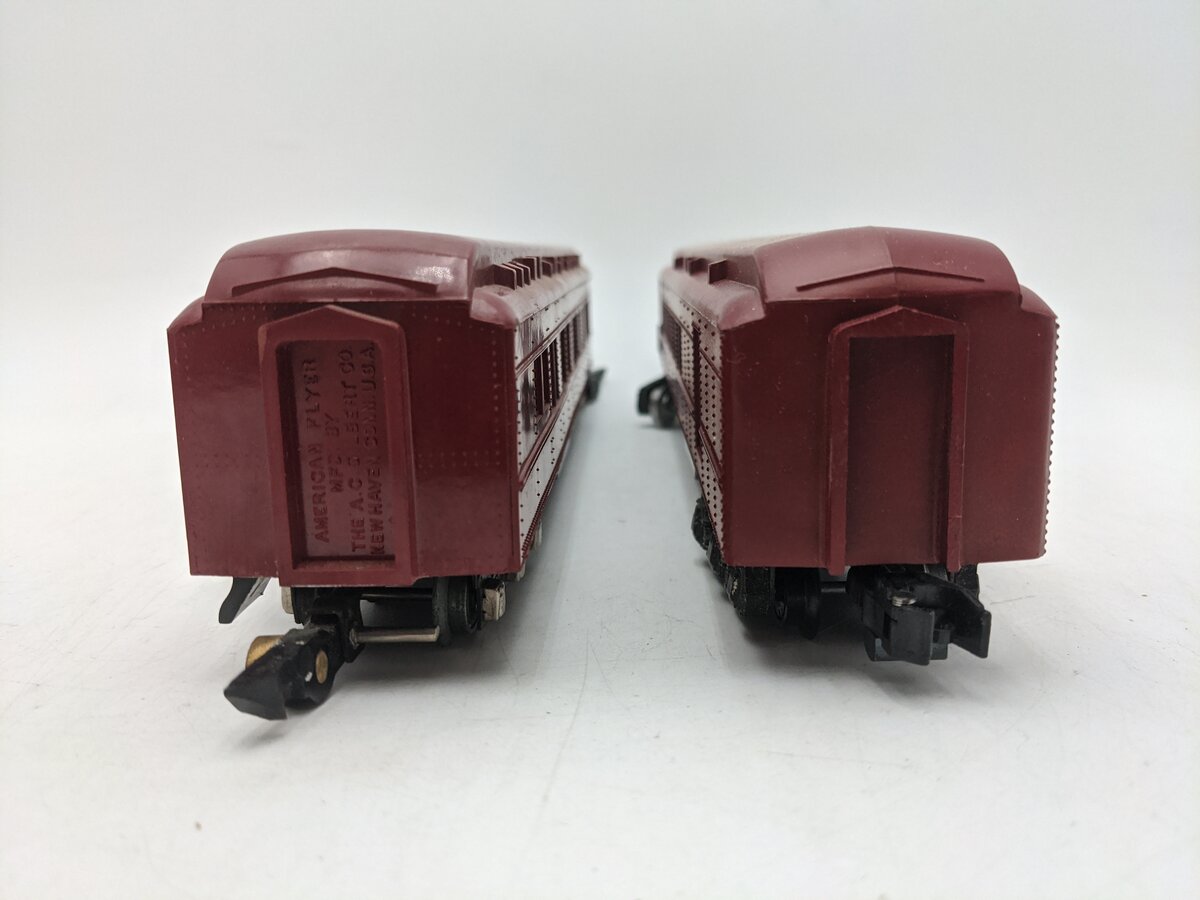 American Flyer S Vintage Passenger Cars 654 & 953 [2] VG/Box