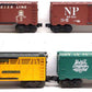 Lionel O Gauge Assorted Boxcars: 9214, 9230, 16238, 19828 [4] VG
