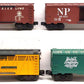 Lionel O Gauge Assorted Boxcars: 9214, 9230, 16238, 19828 [4] VG