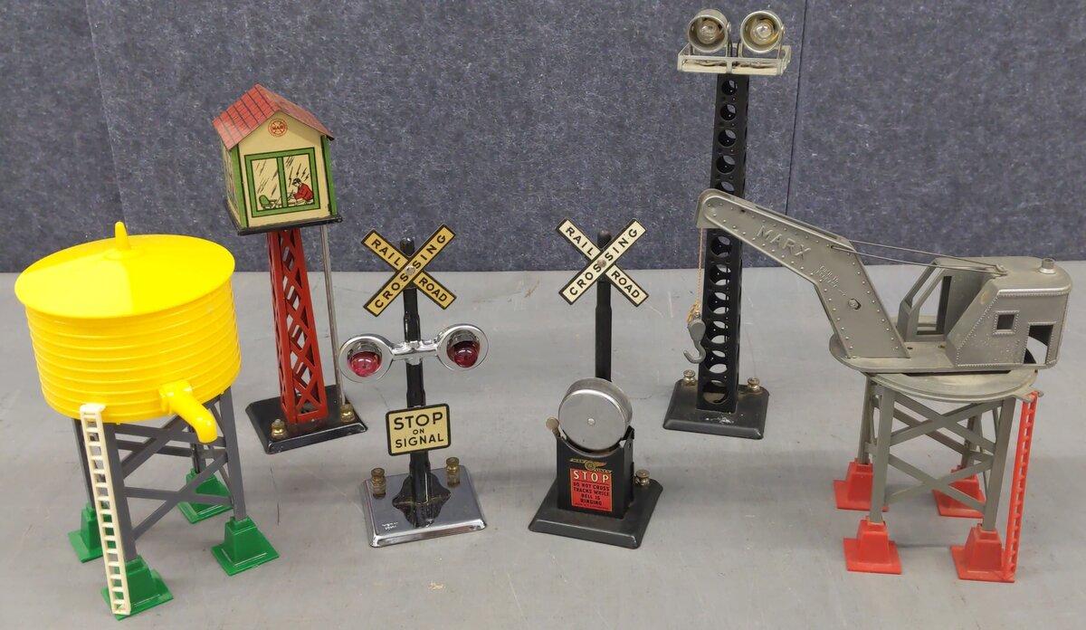 Marx Vintage O Gauge Accessories #065,416,413-A,423 [6] VG