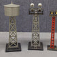 Marx Vintage O Gauge Light And Water Towers #0465,416-A,0165,0416 [5] VG