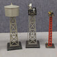 Marx Vintage O Gauge Light And Water Towers #0465,416-A,0165,0416 [5] VG