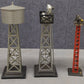 Marx Vintage O Gauge Light And Water Towers #0465,416-A,0165,0416 [5] VG