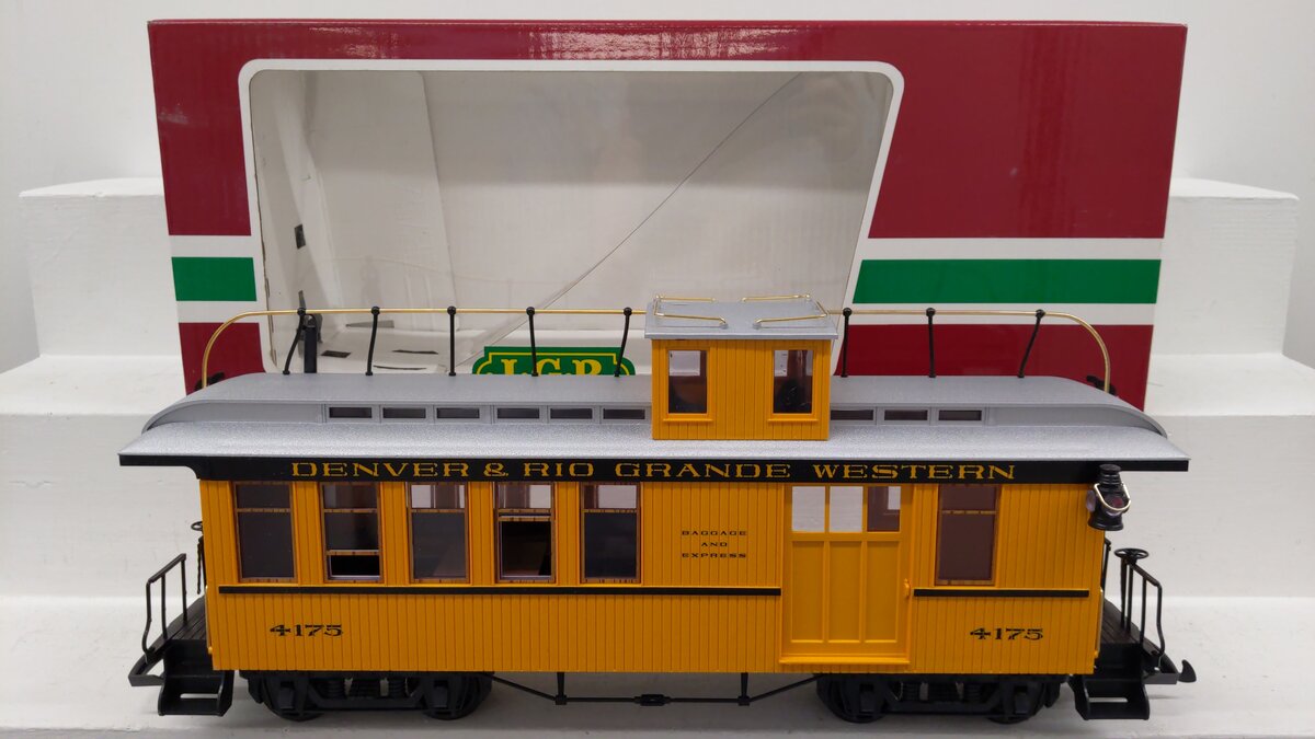 LGB 4175 G Scale Rio Grande Combine/Caboose EX/Box