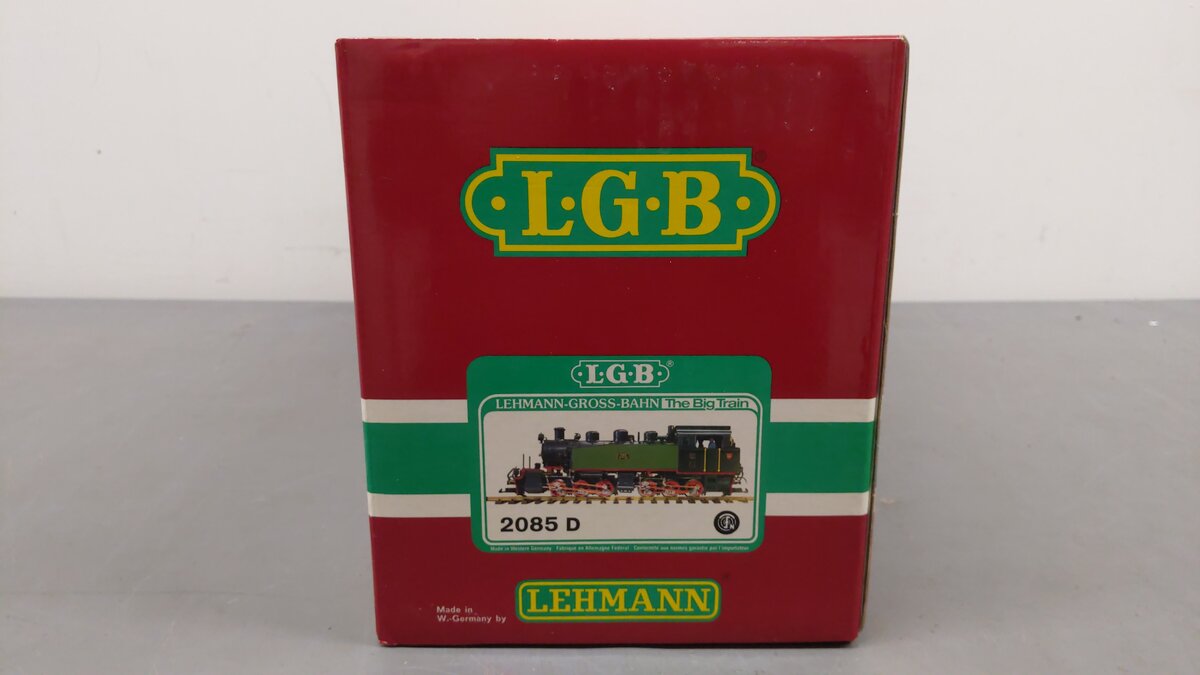 LGB 2085D G Gauge DB/ESG 0-6-6-0 Mallet Steam Locomotive #104 EX/Box