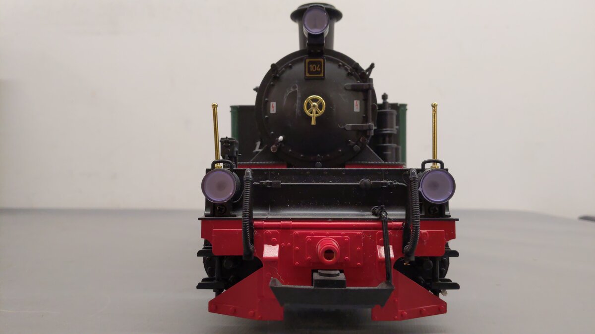 LGB 2085D G Gauge DB/ESG 0-6-6-0 Mallet Steam Locomotive #104 EX/Box