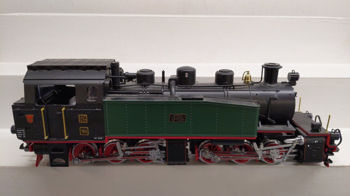LGB 2085D G Gauge DB/ESG 0-6-6-0 Mallet Steam Locomotive #104 EX/Box