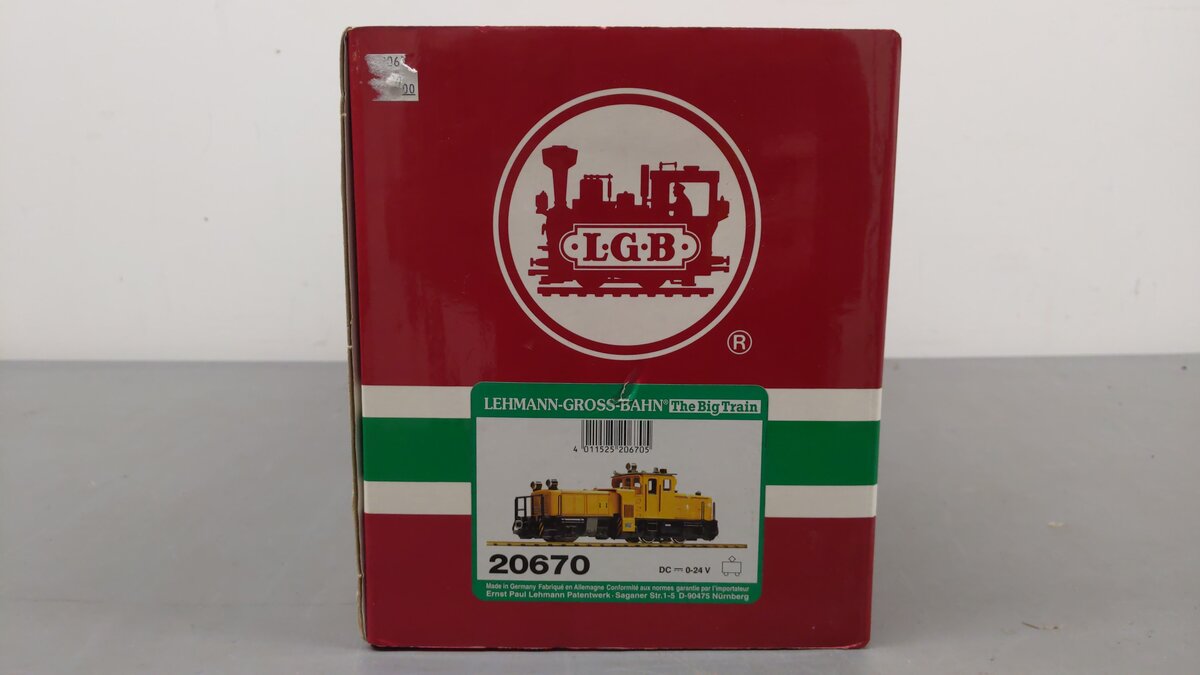 LGB 20670 G Gauge Track Cleaning Diesel Locomotive #2067 VG/Box