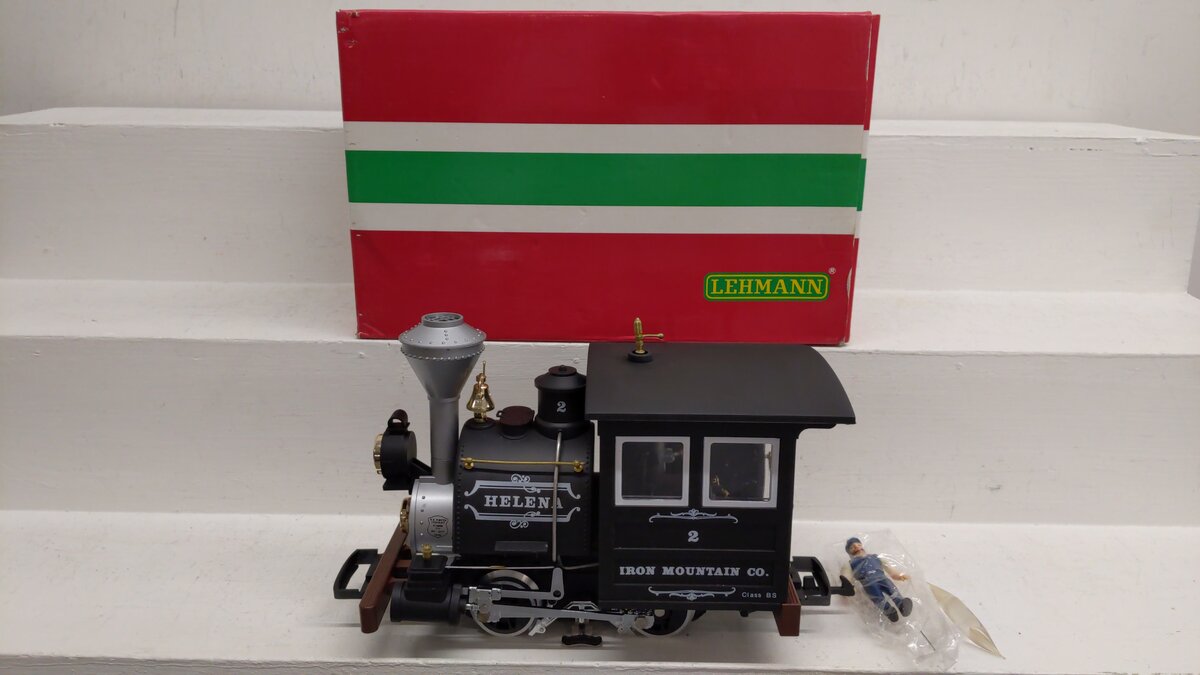 LGB 2177D G Scale Iron Mountain Co "Helena" 0-4-0 Steam Locomotive #2 EX/Box