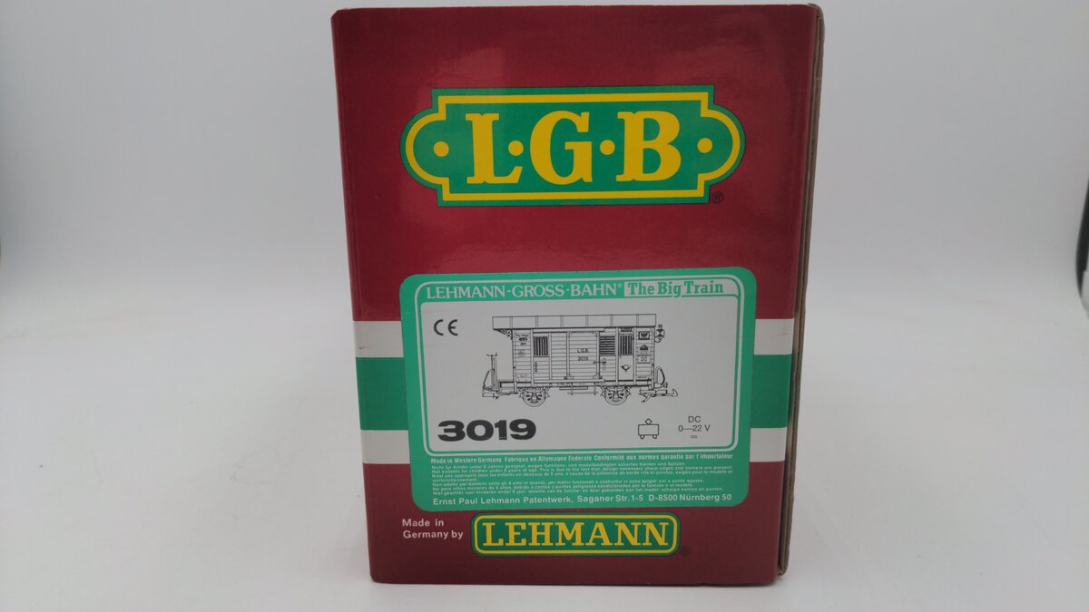 LGB 3019 G Scale Mail Post Car with Lights (Metal Wheels) VG/Box