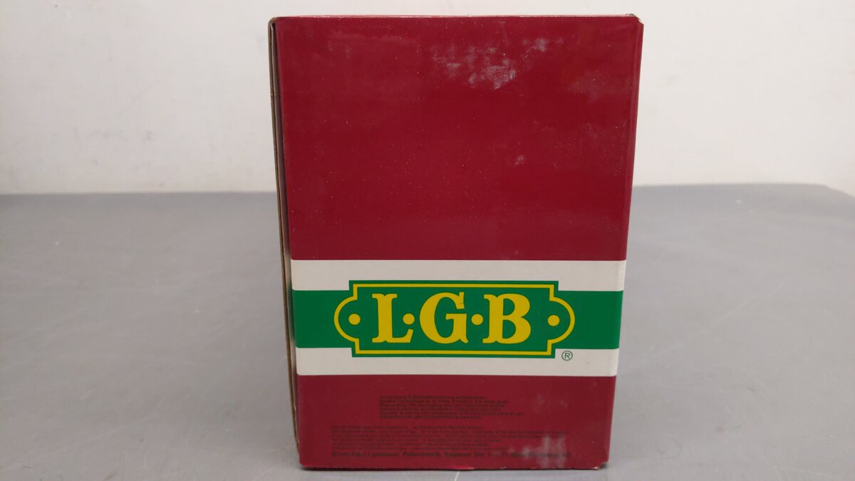 LGB 3084 G Scale D&RG Yellow & Silver Baggage Car #126 VG/Box