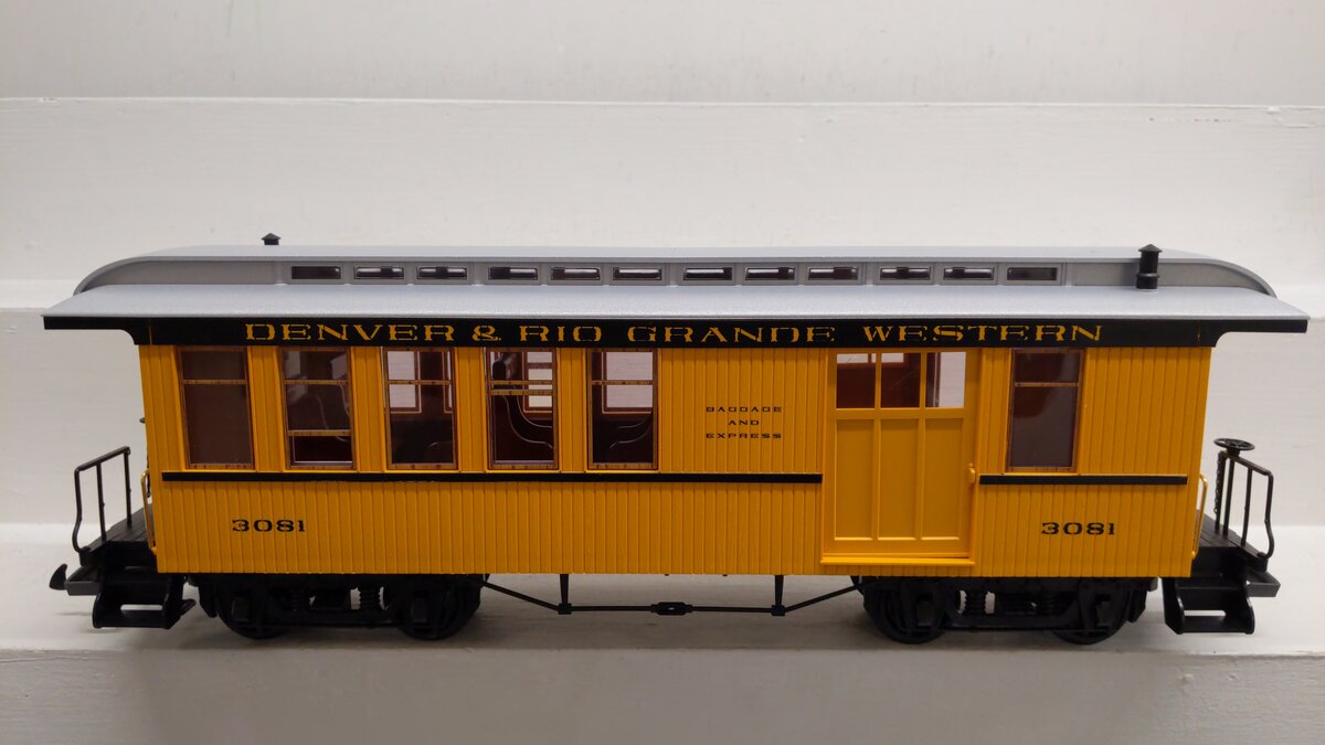 LGB 3081 G Scale Denver & Rio Grande Western Combine Passenger Car EX/Box
