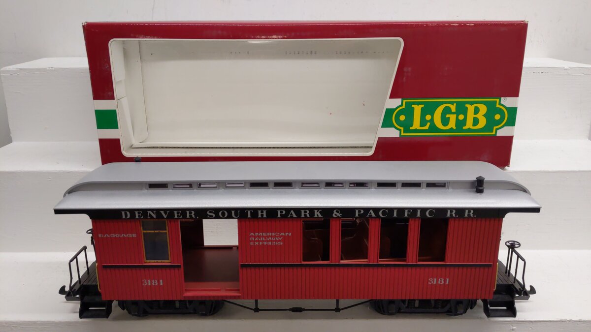 LGB 3181 G Scale Denver South Park & Pacific Passenger Car VG/Box