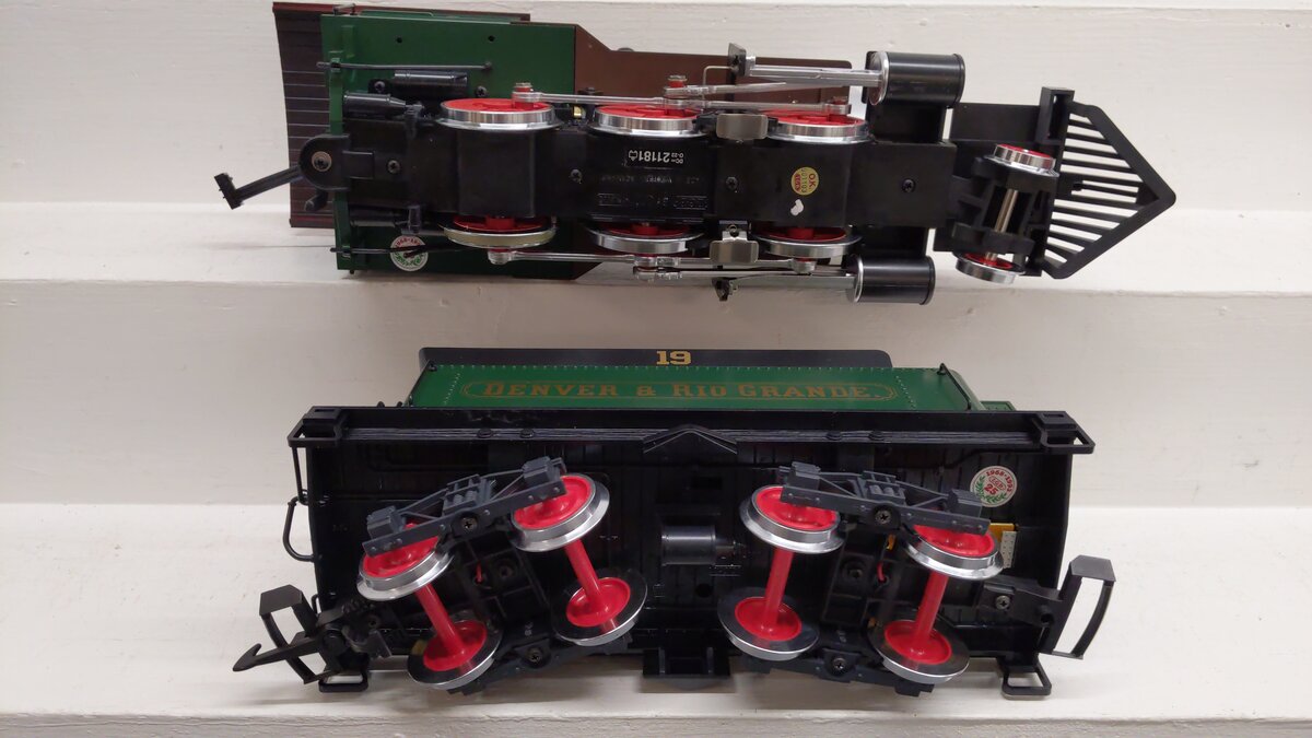 LGB 21181 Denver and Rio Grande 2-6-0 Mogul Steam Locomive & Tender #19 VG/Box