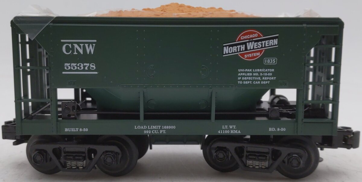 MTH 30-7519 O Gauge Chicago & Northwestern Ore Car w/ Ore Load #55378 NIB
