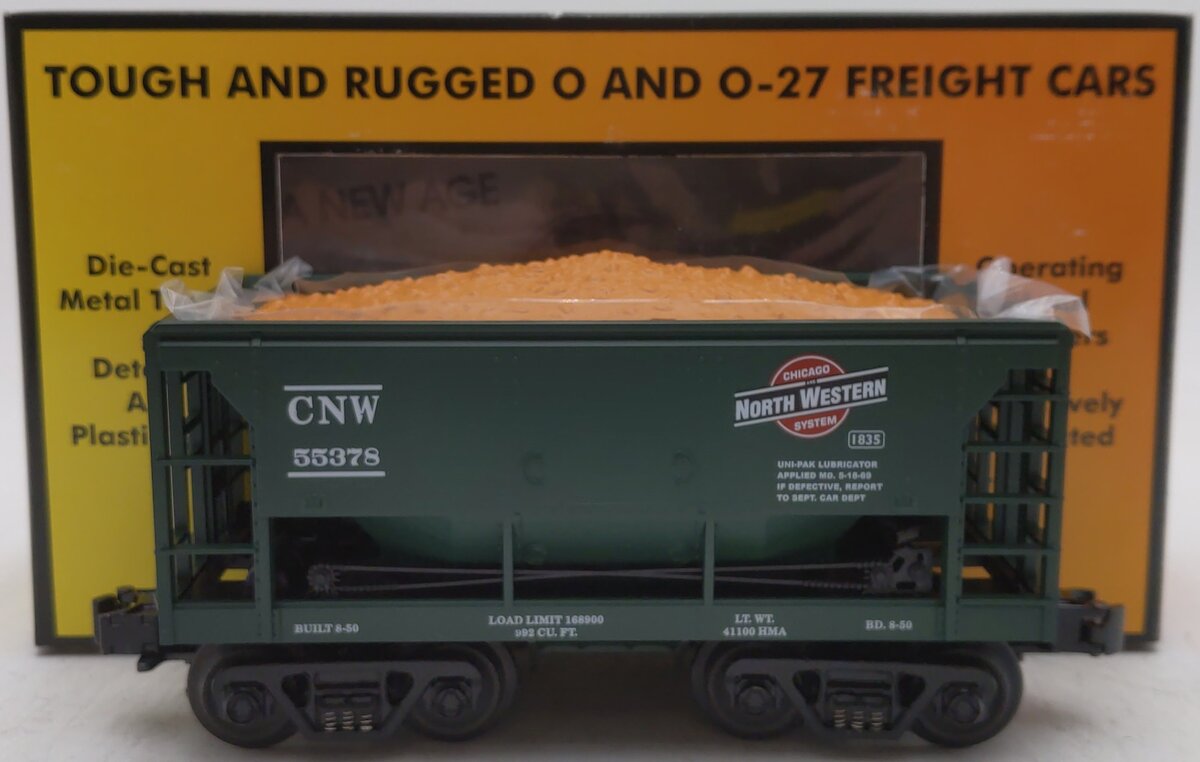 MTH 30-7519 O Gauge Chicago & Northwestern Ore Car w/ Ore Load #55378 NIB