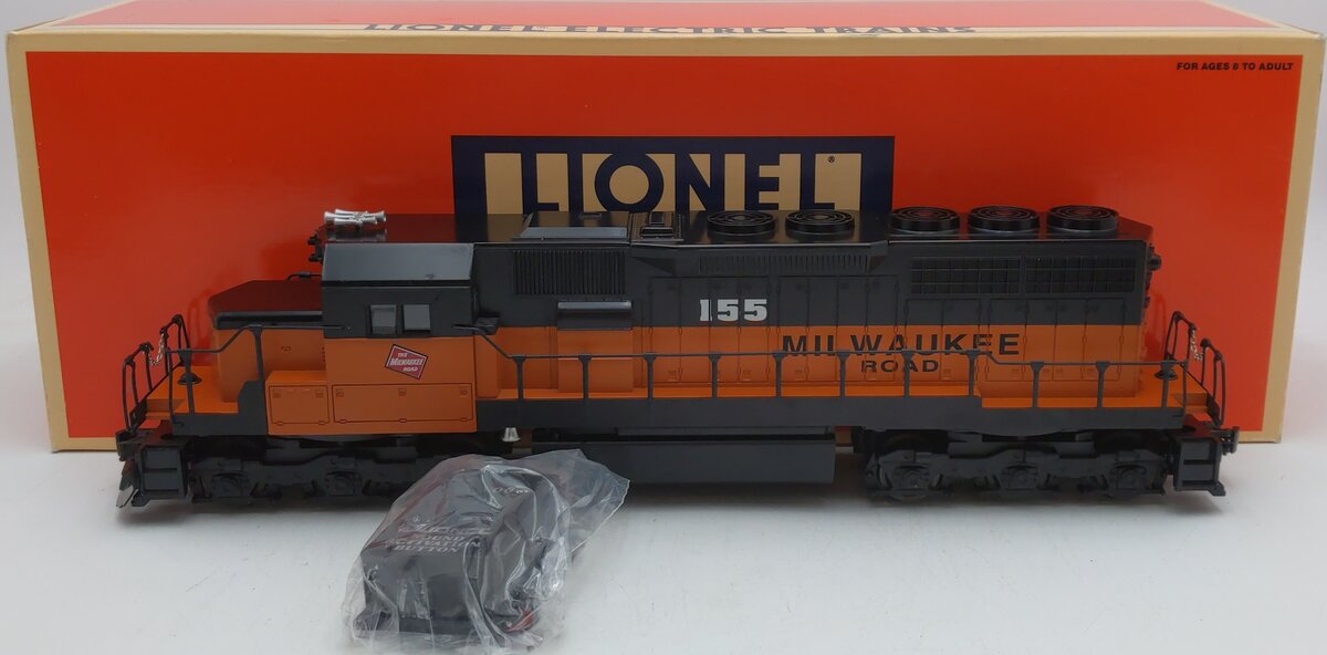 Lionel 6-18224 O Gauge Milwaukee Road SD-40 Diesel Locomotive w/ Horn #155 EX/Box