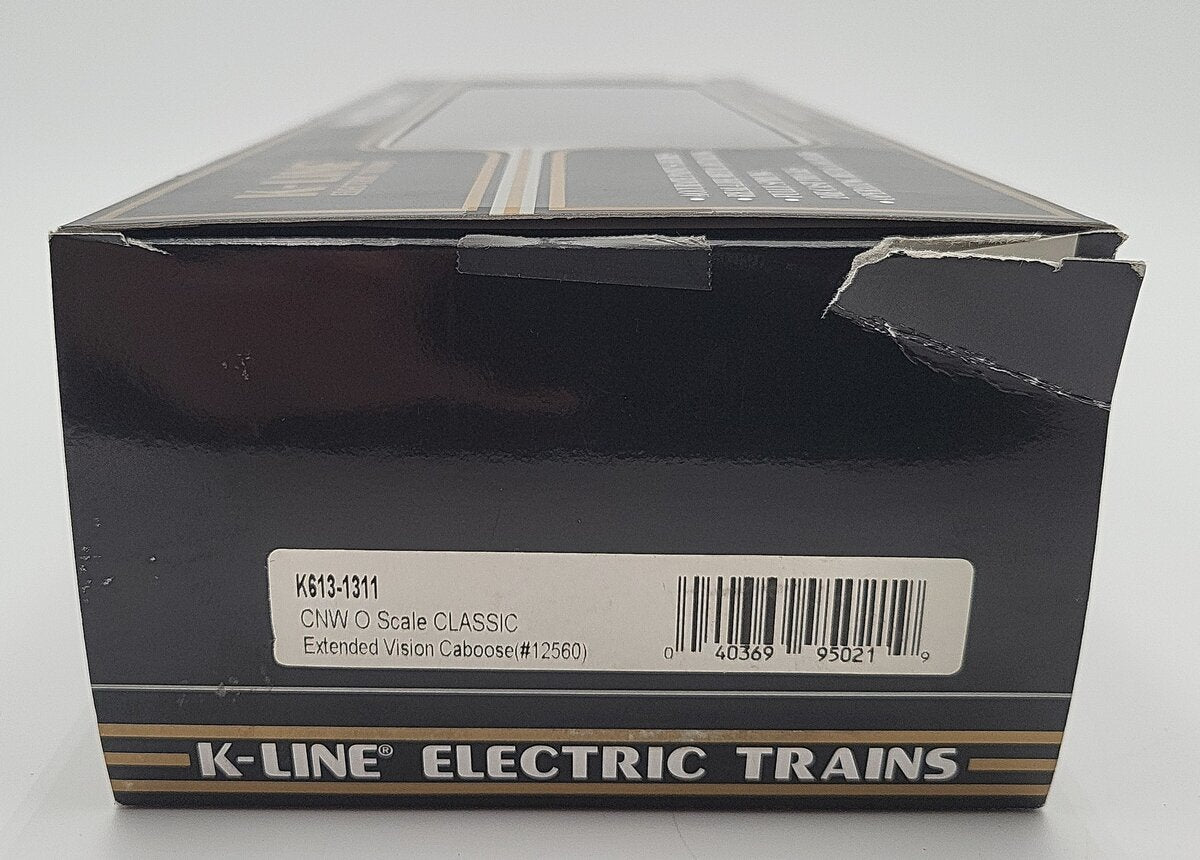 K-Line K613-1311 O Gauge Chicago & North Western Extended Vision Caboose #12560 EX/Box