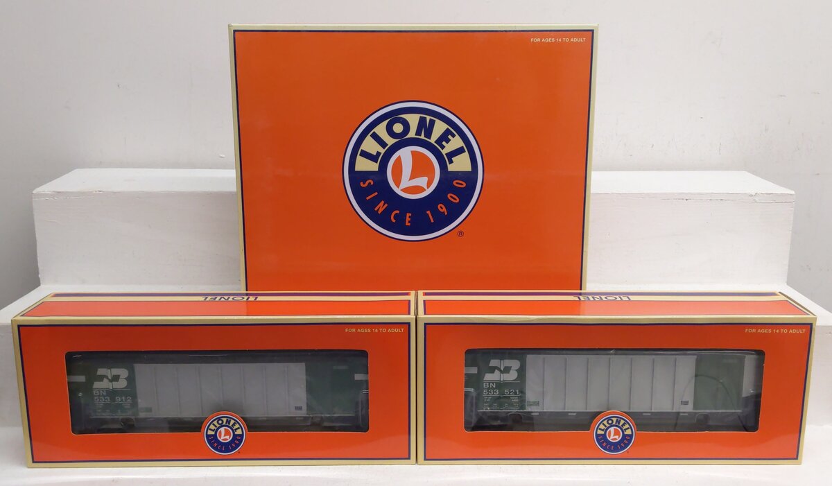 Lionel 2043190 O Gauge Burlington Northern Rotary Gondola Car (Set of 2) LN/Box