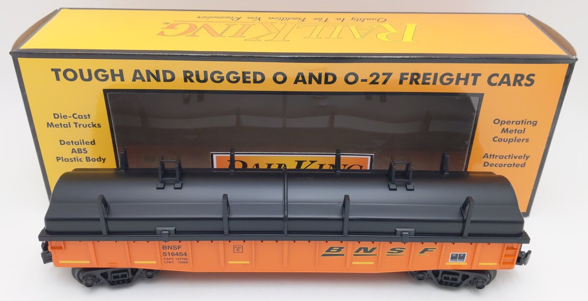 MTH 30-72234 O Gauge Burlington Northern Santa Fe Gondola Car w/ Cover #516454 NIB