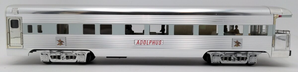 K-Line K4698-0101 O Gauge Busch "Adolphus" 16" Aluminum Business Observation Car EX/Box