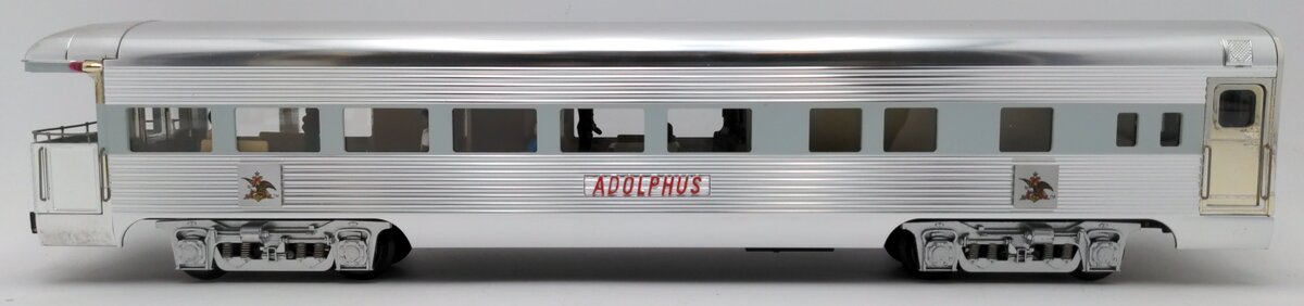 K-Line K4698-0101 O Gauge Busch "Adolphus" 16" Aluminum Business Observation Car EX/Box