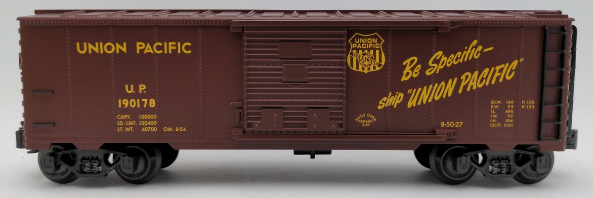 K-Line K641-21154 O Union Pacific Be Specific Boxcar #190178 EX/Box